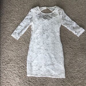 Beautiful White dress with floral pattern! Small